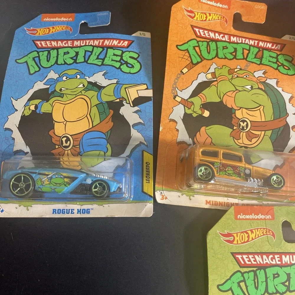 Hot Wheels 2020 Teenage Mutant Ninja Turtles Nickelodeon *Complete Set of 5*